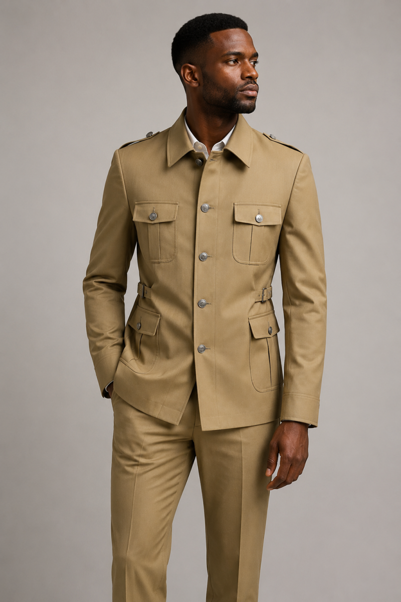 Carton Brown One-Piece Suit