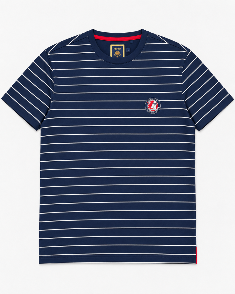 Memo’s Yachting Men’s Navy Striped T-Shirt